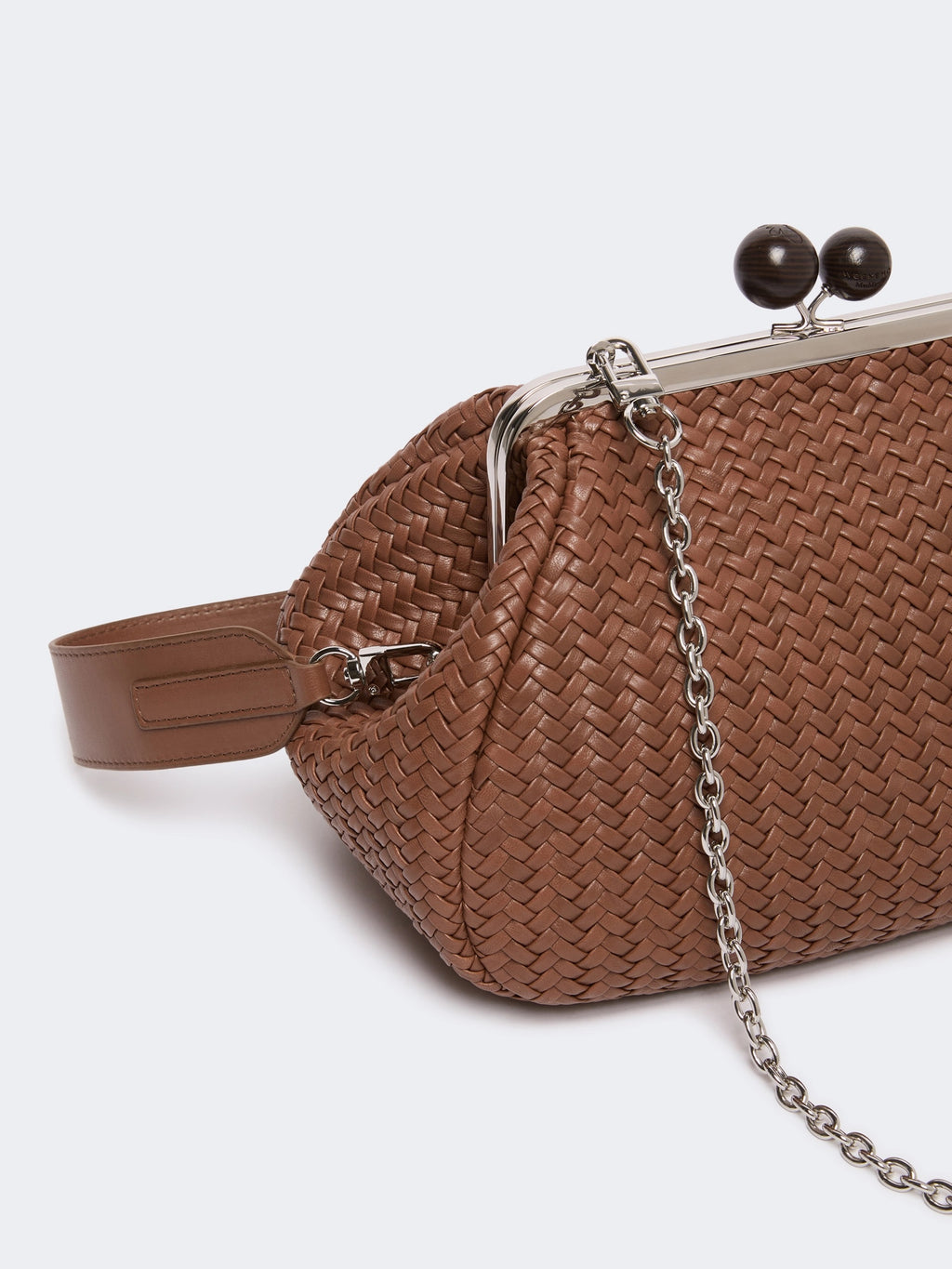 Pasticcino Bag medium in pelle intrecciata - Cuoio