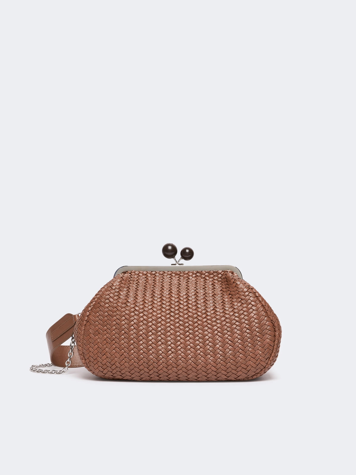 Pasticcino Bag medium in pelle intrecciata - Cuoio