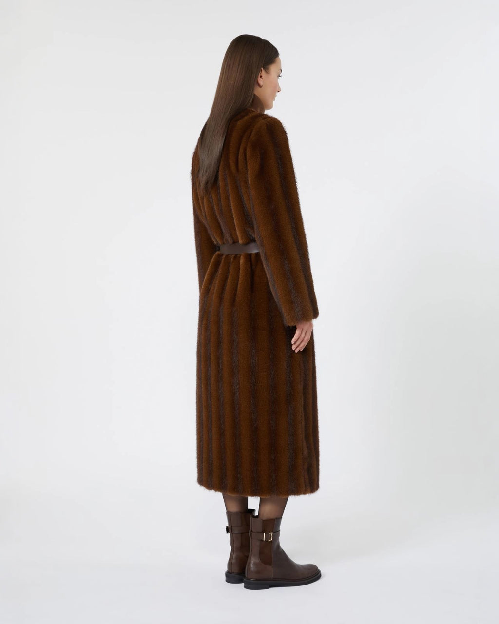 Cappotto lungo dalla texture soffice