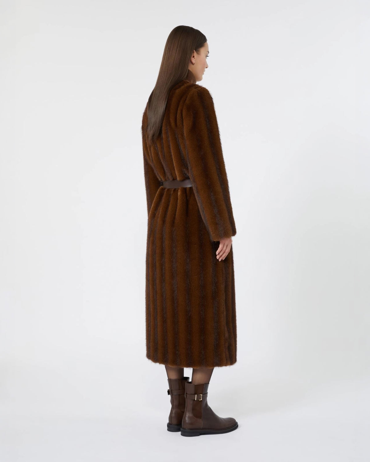 Cappotto lungo dalla texture soffice