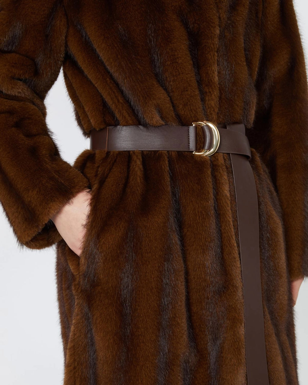 Cappotto lungo dalla texture soffice