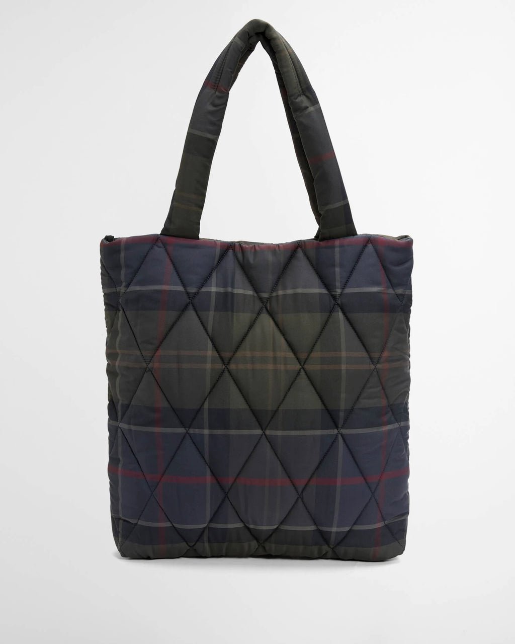Borsa tote trapuntata Arlene in tartan