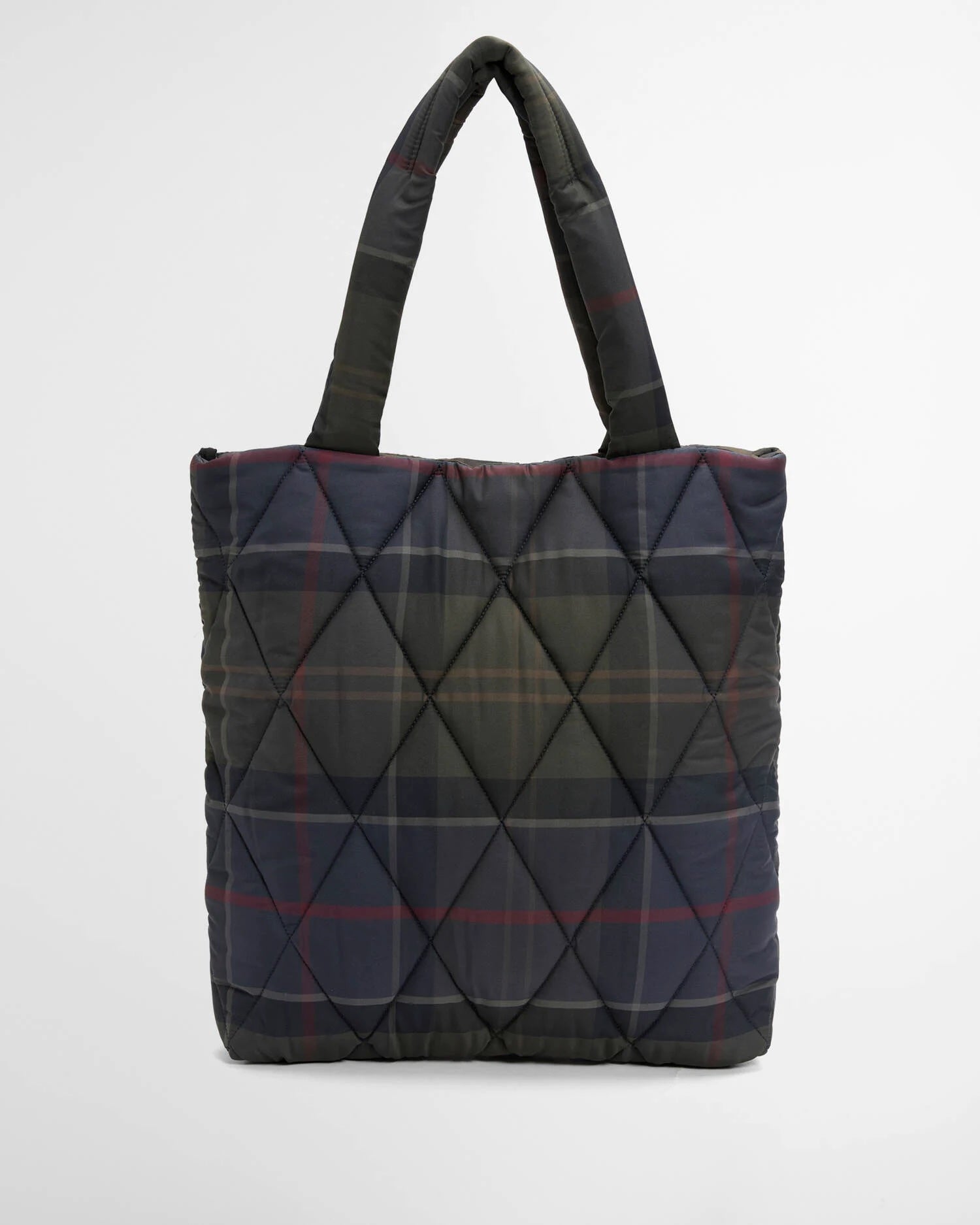 Borsa tote trapuntata Arlene in tartan