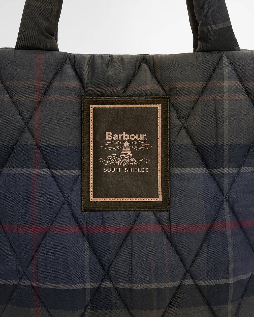 Borsa tote trapuntata Arlene in tartan