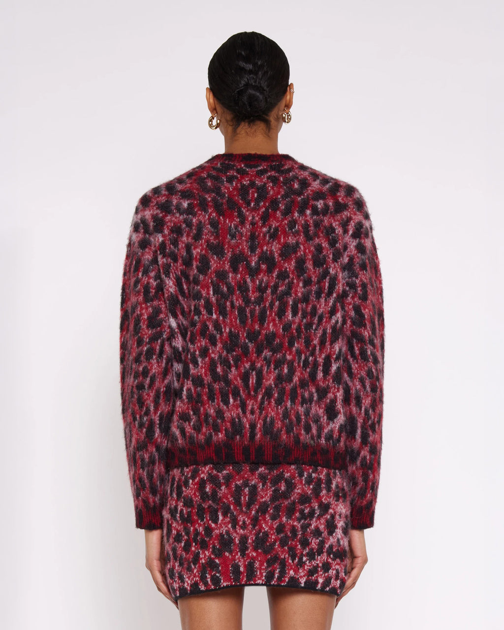 Maglia girocollo in maglia pettinata