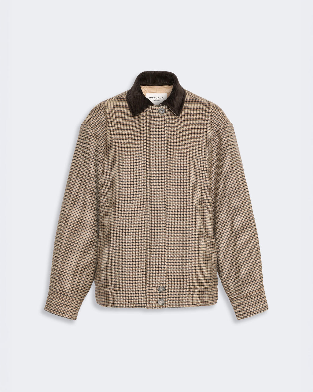 Giacca bomber in lana Pied de Poule