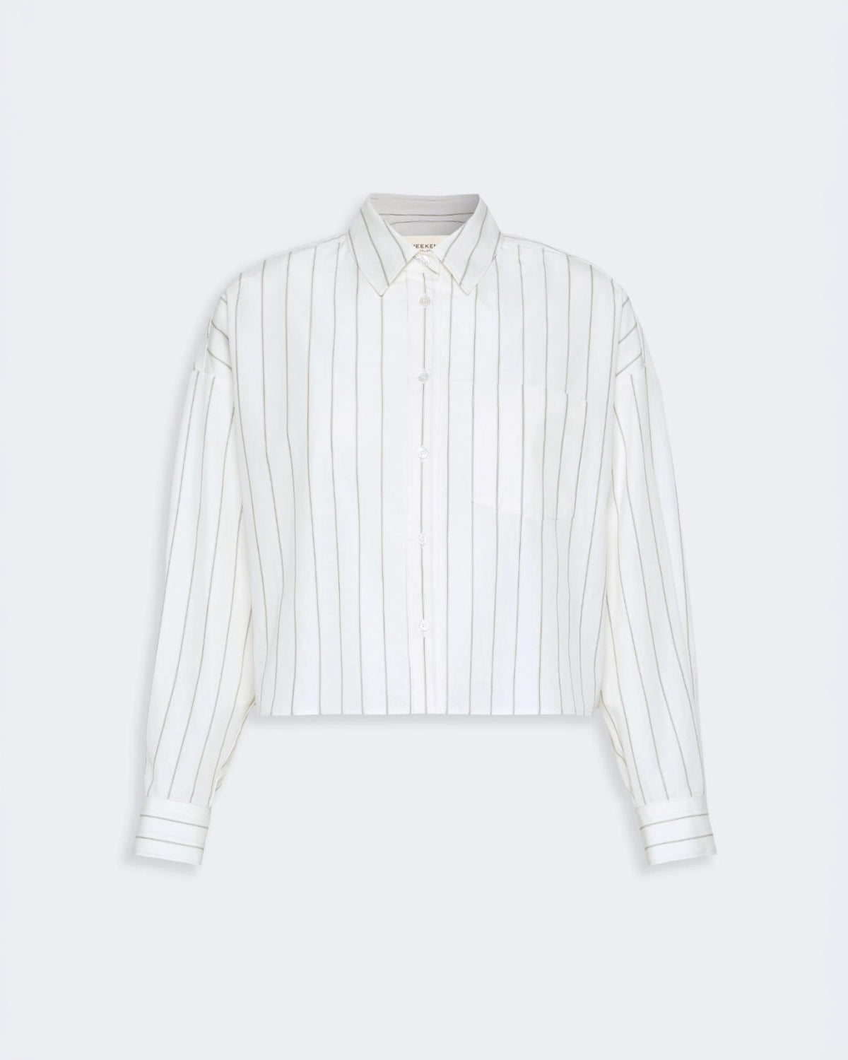 Camicia in cotone con schiena a contrasto