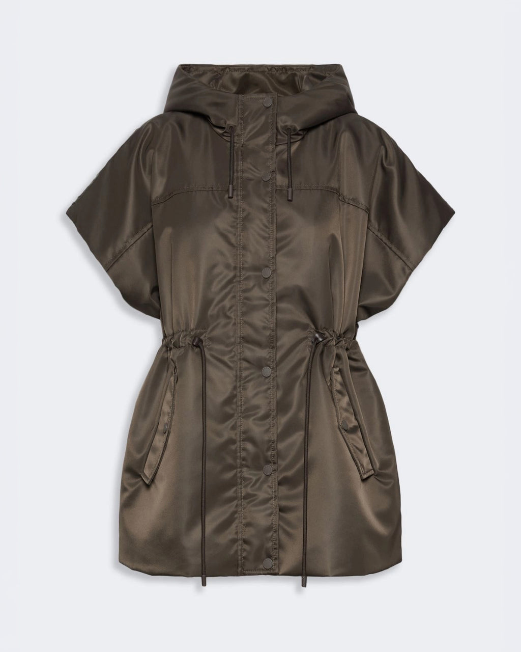Gilet imbottito in twill antigoccia