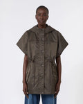 Gilet imbottito in twill antigoccia