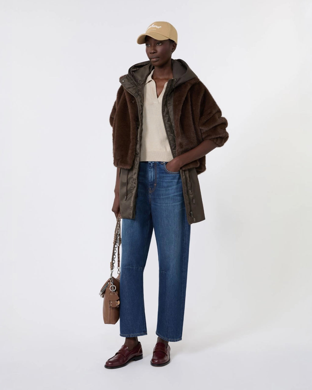 Gilet imbottito in twill antigoccia