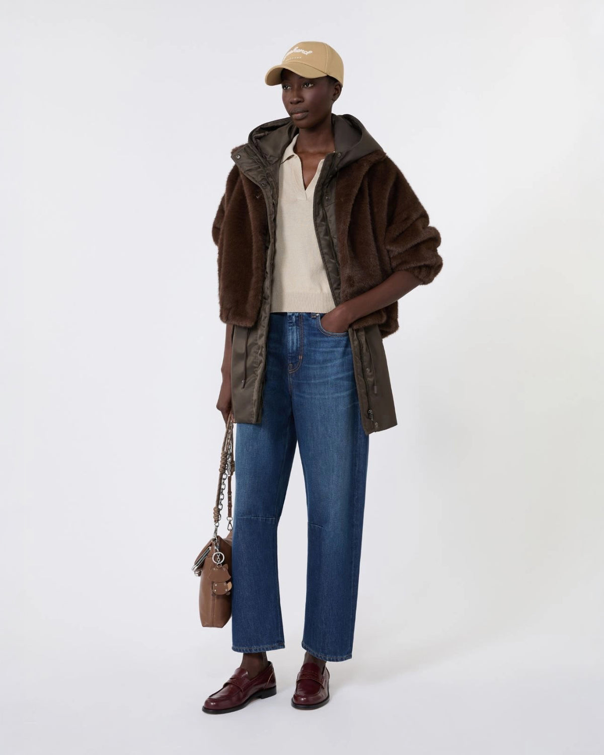 Gilet imbottito in twill antigoccia