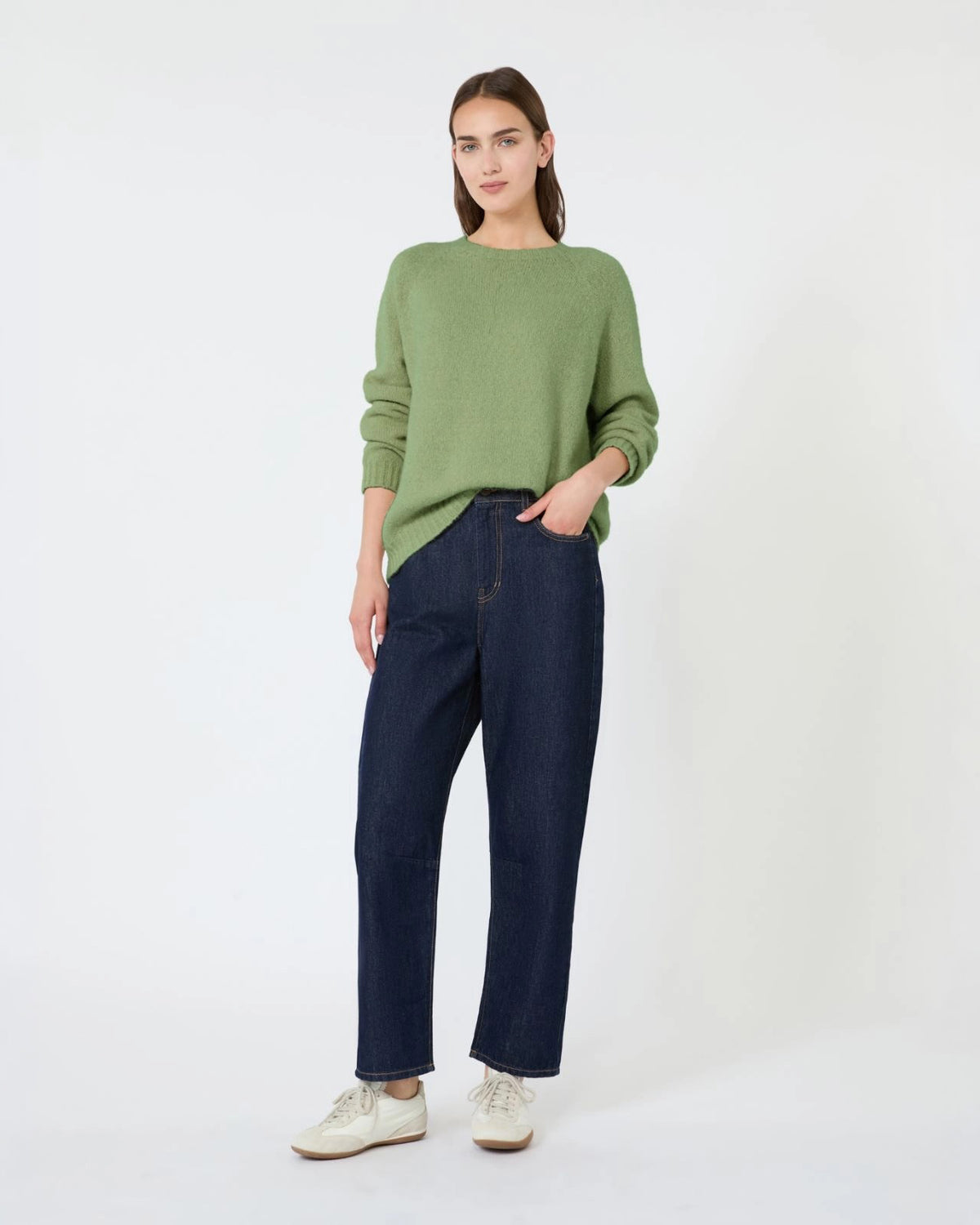 Maglia in alpaca e cotone