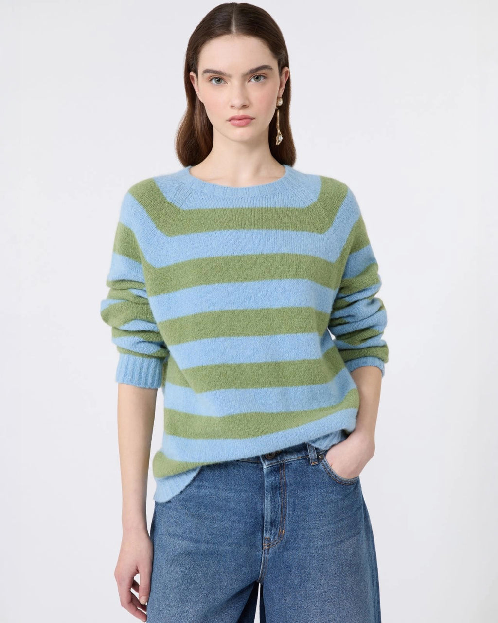 Maglia in alpaca e cotone