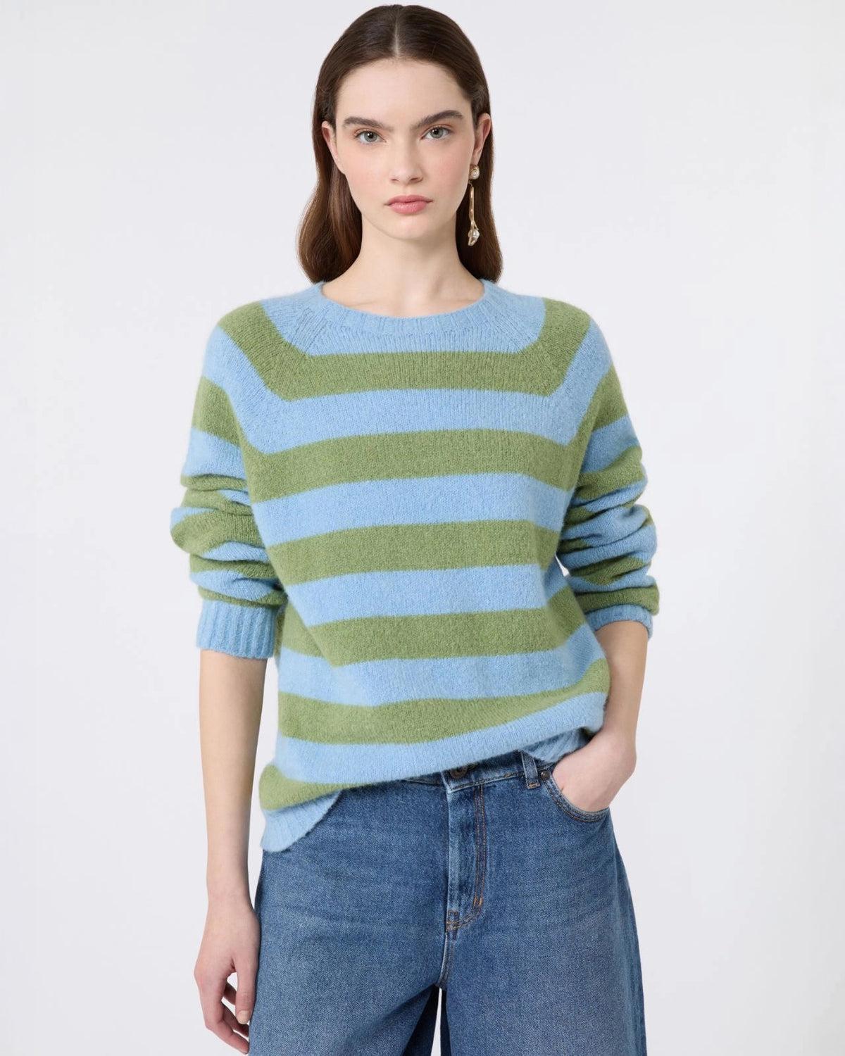 Maglia in alpaca e cotone